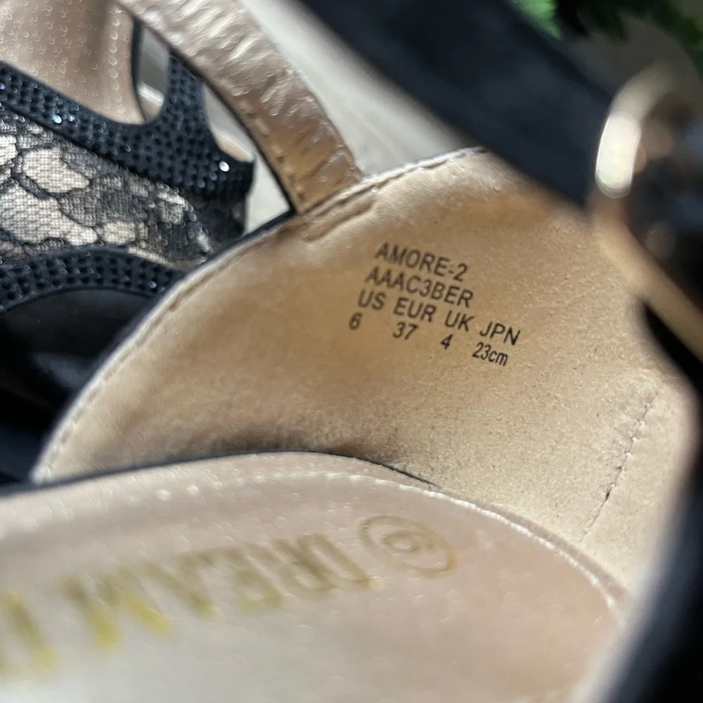 DREAM PAIRS Women's Amore Fashion Stilettos Open Toe Pump Heel Sandals - Picture 6 of 10